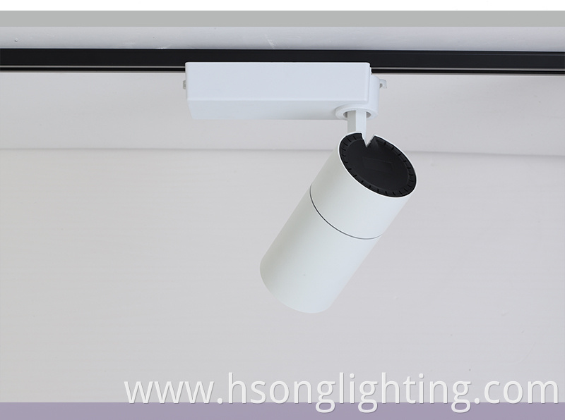 30W high lumen led track spot light 2/3 wires Mounted Spotlights Magnetic COB Led Track light for commercial lighting